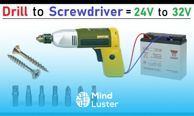 Reuse a 220V 300 Watts Drill Machine Convert it to 24 V DC Motor Powered Electric Screwdriver