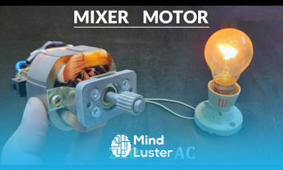 Make 220V AC Generator from Old Mixer Universal Motor