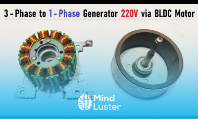 New Invention Make 220V AC Generator 1 Phase from Brushless DC Motor BLDC 3 Phase