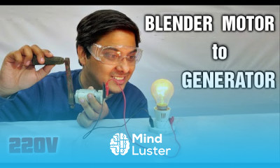 220V 120 Watt Powerful Electric Generator from Blender DC Motor DIY