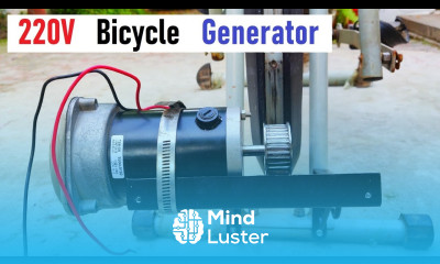 Simple 500W Bicycle Generator Exercise and Generate Electricity