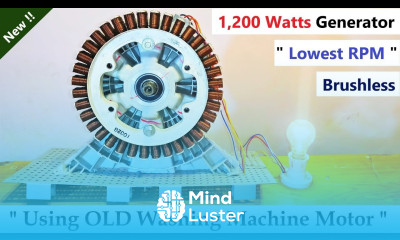 220V 6 Amp Electric Dynamo Generator 1200 Watts from Brushless DC Motor BLDC Washing Machine