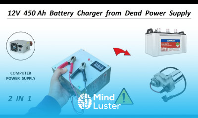 12 Volt 150Ah Battery Charger using old Computer Power Supply 220V AC to 12V DC