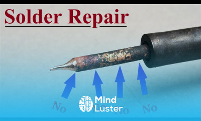 Repair Soldering Iron Solder NOT sticking to the Tip how to Clean and re tin