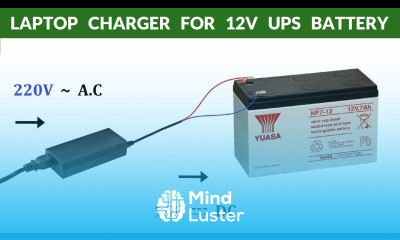 EXCELLENT RESULTS How to Charge 12V 7Ah UPS Battery Deep Discharged with Laptop Charger DIY