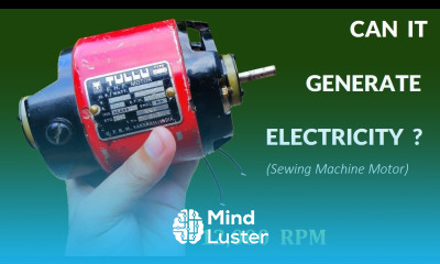 12 000 RPM 220V Sewing Machine Motor Universal Motor Inside Can it Generate Electricity