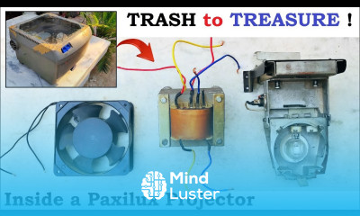 Reuse a 24V 10A Transformer 250 Watts from 220v Projector Salvage AC Motor Trash to Treasure