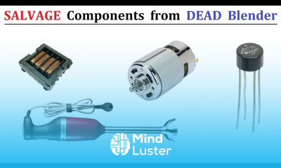 Powerful 220V DC Motor from Hand Blender 150W DIY Salvage Magnet DC Motor Trash to Treasure