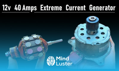 12v 40 Amps High Current DC Motor DC Generator 4 Brushed Inside Repair Restore