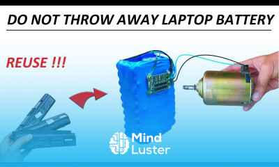Do Not Throw Away Old Laptop Battery 12V Battery for DC Motor 1000W