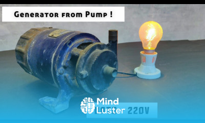 DIY 220v Electric Dynamo Generator from Pump Motor 300 Watts