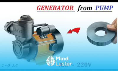 220V 500W AC Electric Generator from Induction Motor Water Pump