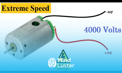 Wooow 3V DC MOTOR forced at 4000V Awesome idea New DIY
