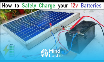 Run 12v 500W DC Motor Charge 12v Battery with 40W Solar Panel Safely charge a 12v UPS Battery