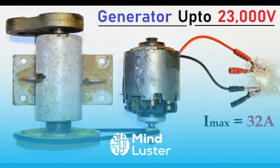 12V 32 Amps DC Motor to 220v Electric Dynamo Generator High Current Motor Generator