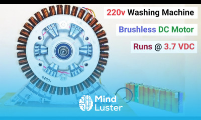 Run 220V 1000w Brushless DC Motor from Washing Machine at 3 7v DC Awesome Idea DIY