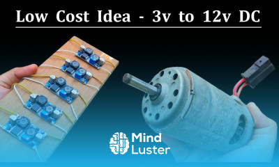 Make DC Motor Step up Supply 3v to 12v using DC Buck Boost Converter XL6009