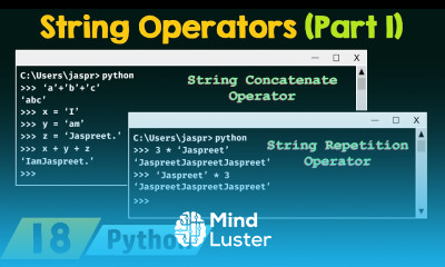 String Operators in Python Part 1