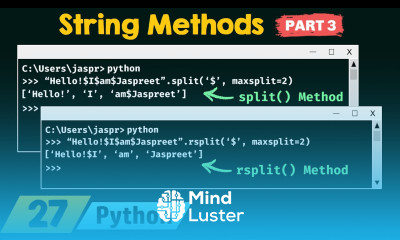String Methods in Python Part 3