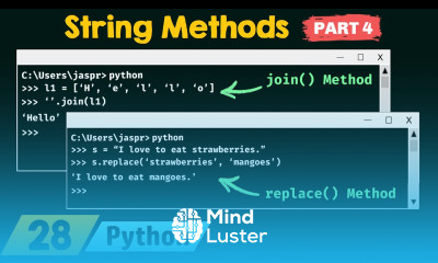 String Methods in Python Part 4