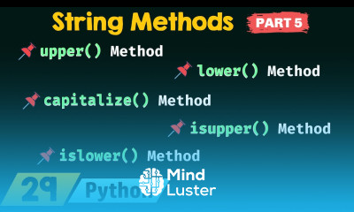 String Methods in Python Part 5