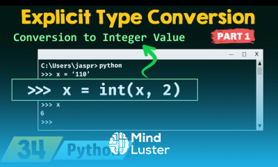 Explicit Type Conversion in Python Part 1