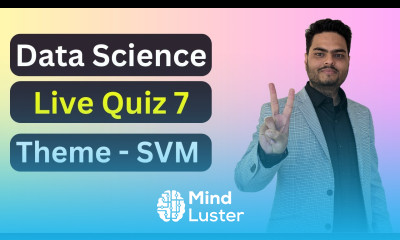 Data Science Live Quiz 7 Season 2 Data Science Quiz Theme SVM