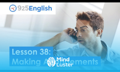 Business English How to Make Arrangements in English 925 English Lesson 38