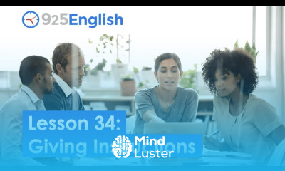 Business English 925 English Video Lesson 34 How to Give Instructions in English