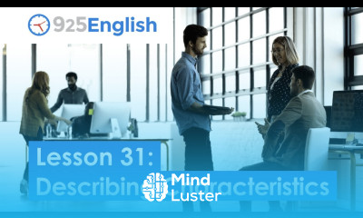 925 English Video Lesson 31 How to Describe People and Characteristics in English
