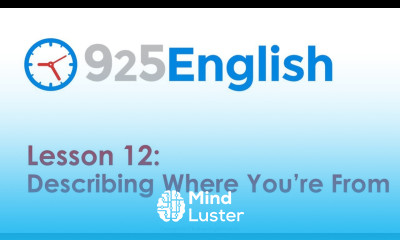 925 English Lesson 12 How to Talk about Where you Live Home English Conversation Lesson