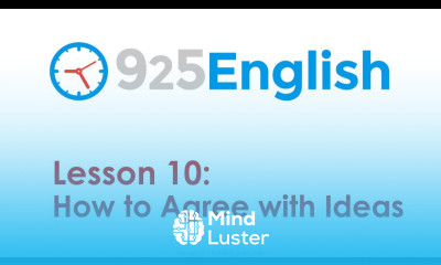 925 English Lesson 10 How to Agree with Ideas in English Business English Conversation
