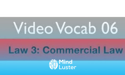 Learn Business English ESL Vocabulary Commercial Law 1