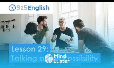 925 English Video Lesson 29 Talking about Possibility in English Business English