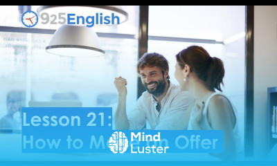 925 English Lesson 21 How to Make an Offer in English Learn Business English with 925 English