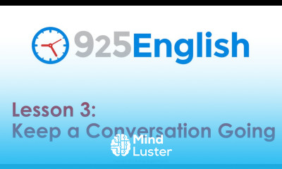 English Conversation Lesson How to Keep a Conversation Going in English 925 English Lesson 3