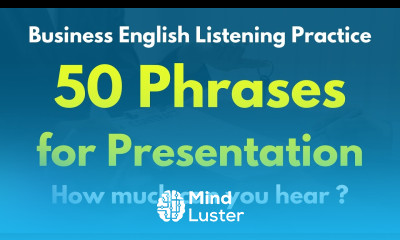 How much can you understand Business English Listening Practice for Presentations