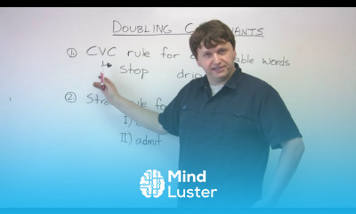 English Spelling When to Double Consonants