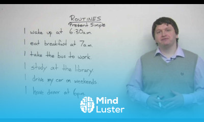 Learn English Grammar Present Simple tense - Mind Luster
