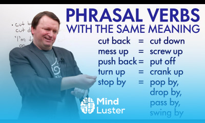PHRASAL VERBS that mean the same thing