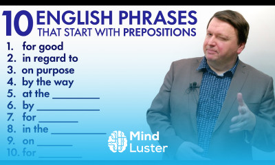 10 Prepositional Phrases you should know English Vocabulary Conversation