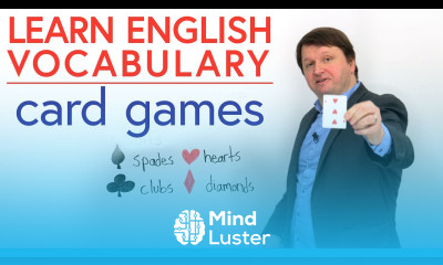 Learn English vocabulary for card games