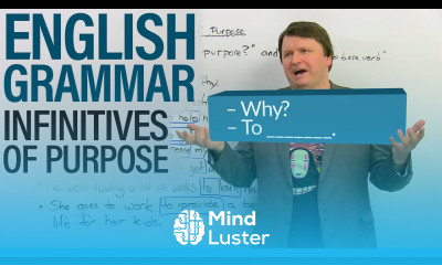 Learn English Grammar Infinitives of Purpose