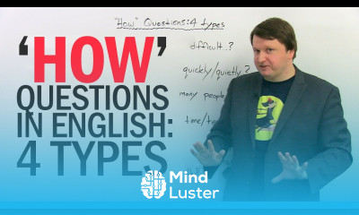 Basic English 4 types of HOW questions