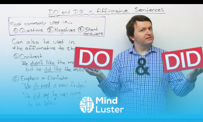 Grammar Using DO and DID to make a strong point in English