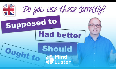 How to Use Should Ought to Supposed to and Had Better English Modal Verbs Lesson