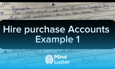 Hire purchase accounts example Accounting
