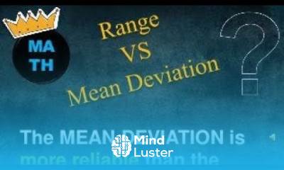 mean deviation and range for un grouped data business statistics NAISHAACADEMY