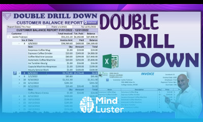 How To Create A Double Drill Down Customer Balance Report In Excel FROM SCRATCH FREE DOWNLOAD