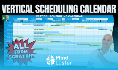How To Create A Vertical Scheduling Calendar In Excel FROM SCRATCH FREE TEMPLATE